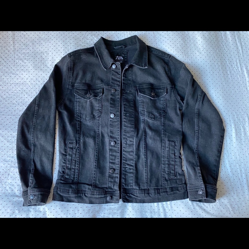 Zara Black Denim Jacket